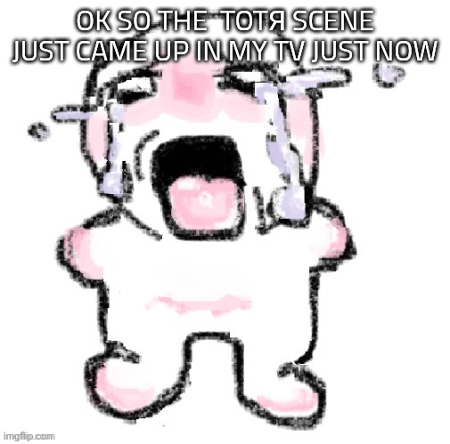 Sodium hypobromite | OK SO THE  TOTЯ SCENE JUST CAME UP IN MY TV JUST NOW | image tagged in 102762718 refresh page no new posts | made w/ Imgflip meme maker