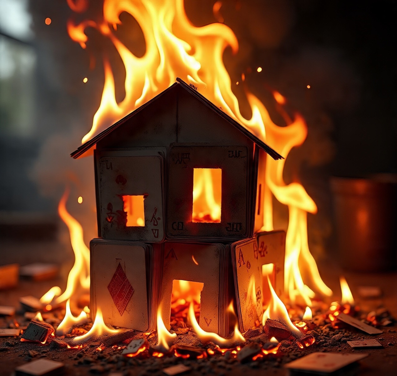 House of cards Blank Meme Template