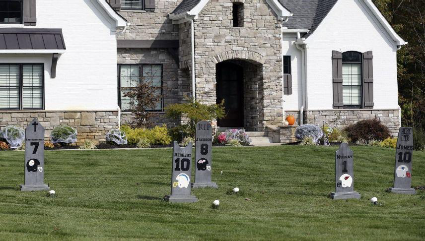 Myles Garrett Halloween decor Blank Meme Template