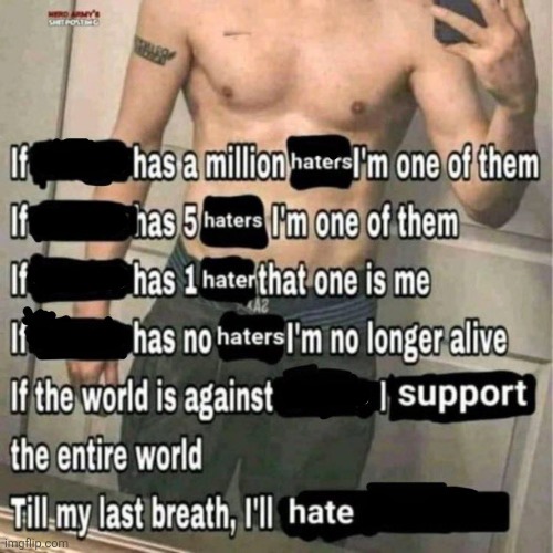If X has a million haters | image tagged in if x has a million haters | made w/ Imgflip meme maker