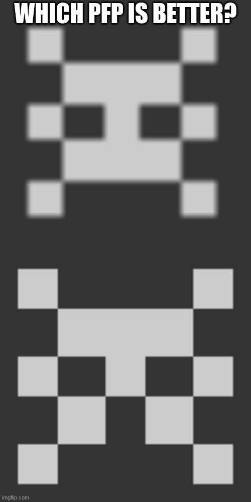 sorry about the blur | WHICH PFP IS BETTER? | image tagged in pointbot's announcement template | made w/ Imgflip meme maker