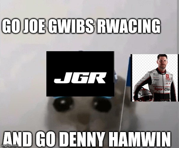 Hehe | GO JOE GWIBS RWACING; AND GO DENNY HAMWIN | image tagged in sports,racing | made w/ Imgflip meme maker