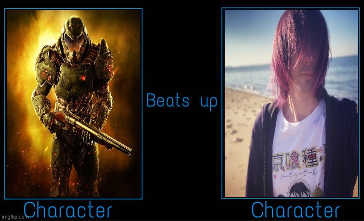 Doomslayer beats up Hpad | image tagged in vacuum cleaner,badass | made w/ Imgflip meme maker