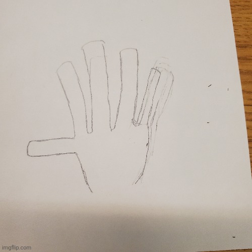 Tried drawing a hand | I'm just gonna say it. It looks trash | made w/ Imgflip meme maker