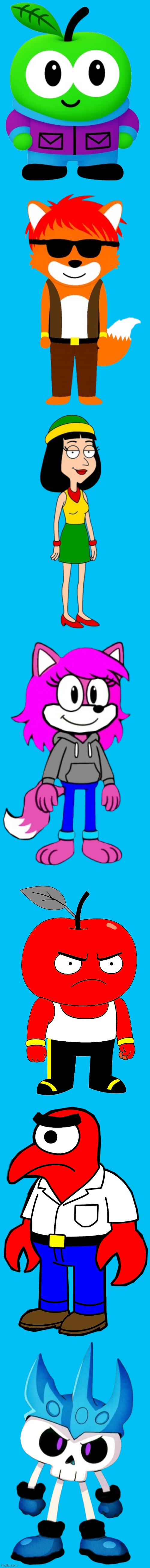 Digitally rendered the main characters of Cory's Crew! Who's your favorite? | image tagged in ocs | made w/ Imgflip meme maker