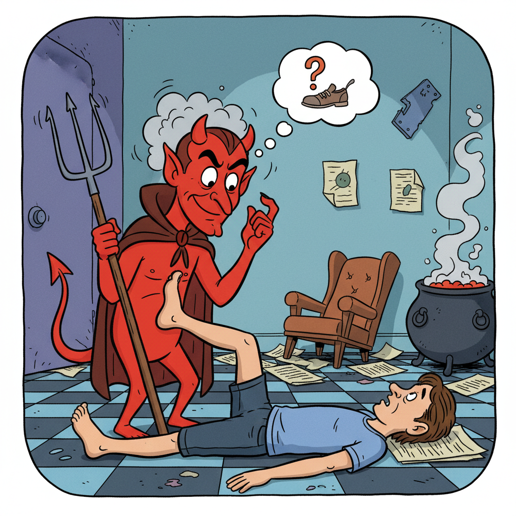 Devil Feet Blank Meme Template