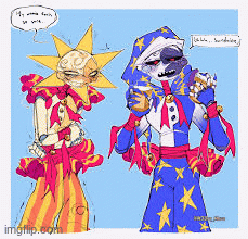 sun_moon lovers | image tagged in gifs,sun and moon gif,sunxmoon fanart | made w/ Imgflip images-to-gif maker