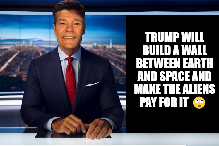 Space wall | TRUMP WILL BUILD A WALL BETWEEN EARTH AND SPACE AND MAKE THE ALIENS PAY FOR IT 🙄 | image tagged in lewcaster,space wall | made w/ Imgflip meme maker