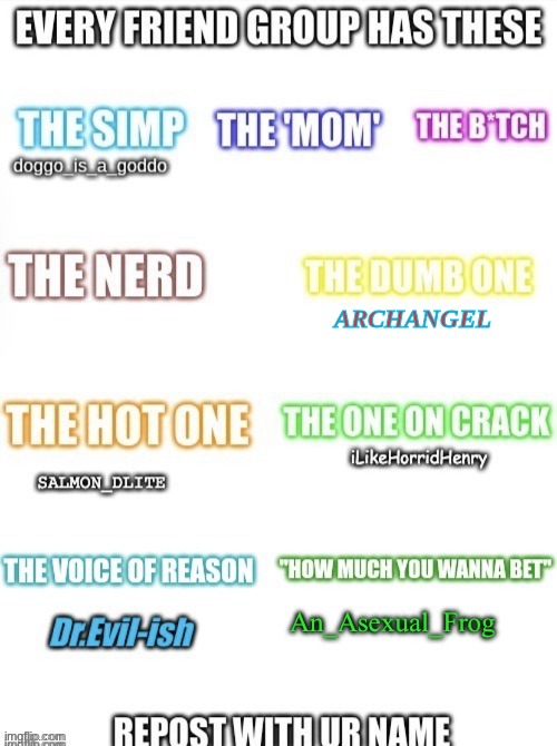 repost | ARCHANGEL | image tagged in repost | made w/ Imgflip meme maker