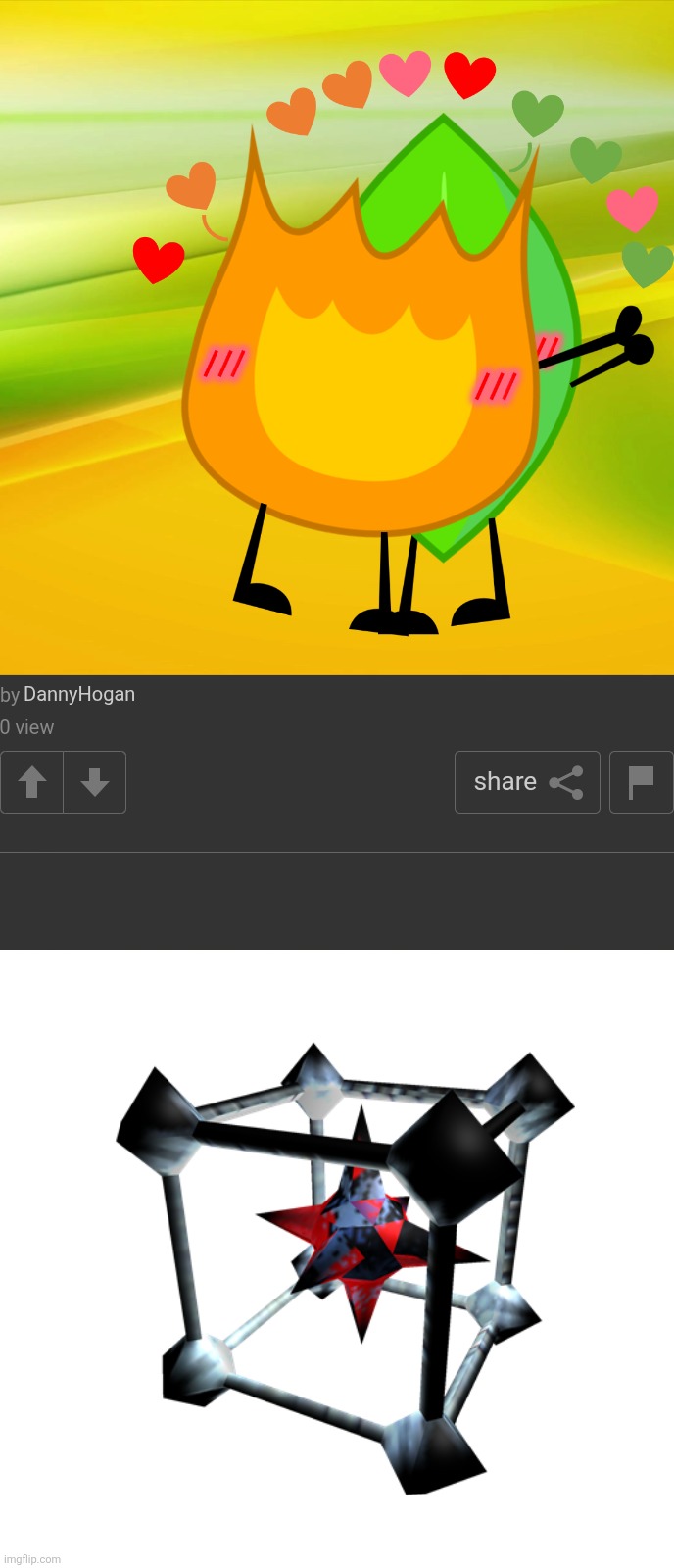 Fireafy | DannyHogan | image tagged in two posts | made w/ Imgflip meme maker