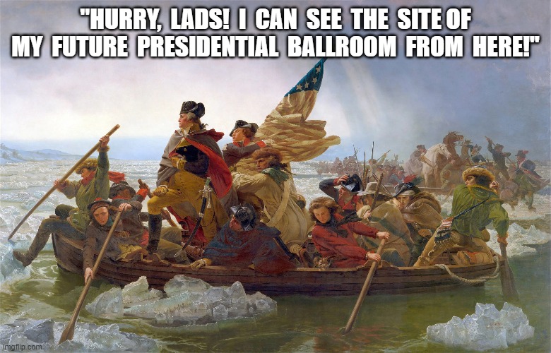 MAGA History | "HURRY,  LADS!  I  CAN  SEE  THE  SITE OF MY  FUTURE  PRESIDENTIAL  BALLROOM  FROM  HERE!" | image tagged in fairy tales | made w/ Imgflip meme maker