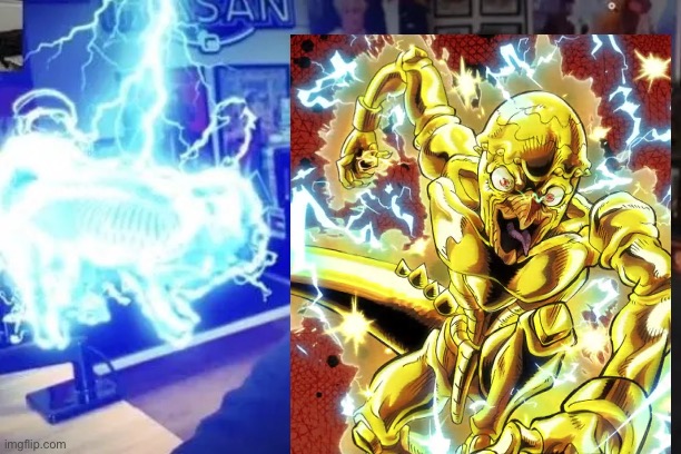 Hasan Dog Shock Collar | image tagged in hasan dog shock collar,jojo's bizarre adventure | made w/ Imgflip meme maker