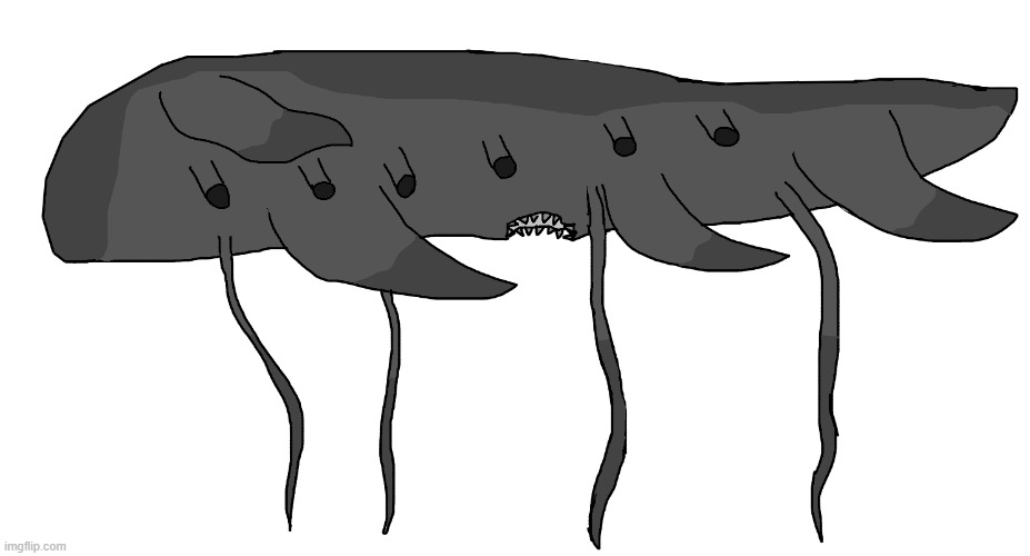 "SKYBEARER, MIMIC OF THE SKIES" (read lore in comments, its a Corella creature) | made w/ Imgflip meme maker