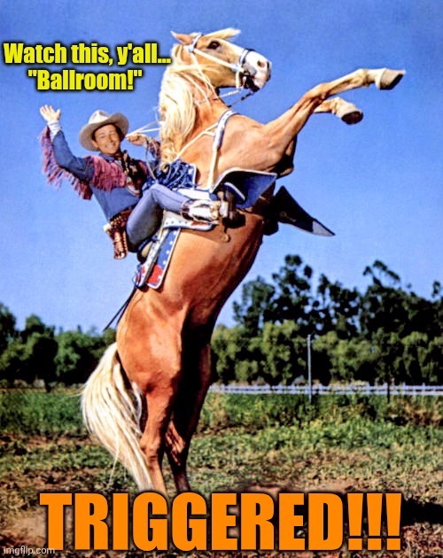 It's, it's... A Meltdown Blitz!!! | Watch this, y'all...
"Ballroom!"; TRIGGERED!!! | made w/ Imgflip meme maker