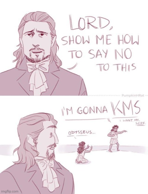 Odysseus and Hamilton are on polar opposite sides of the "loyalty to your wife" spectrum | made w/ Imgflip meme maker