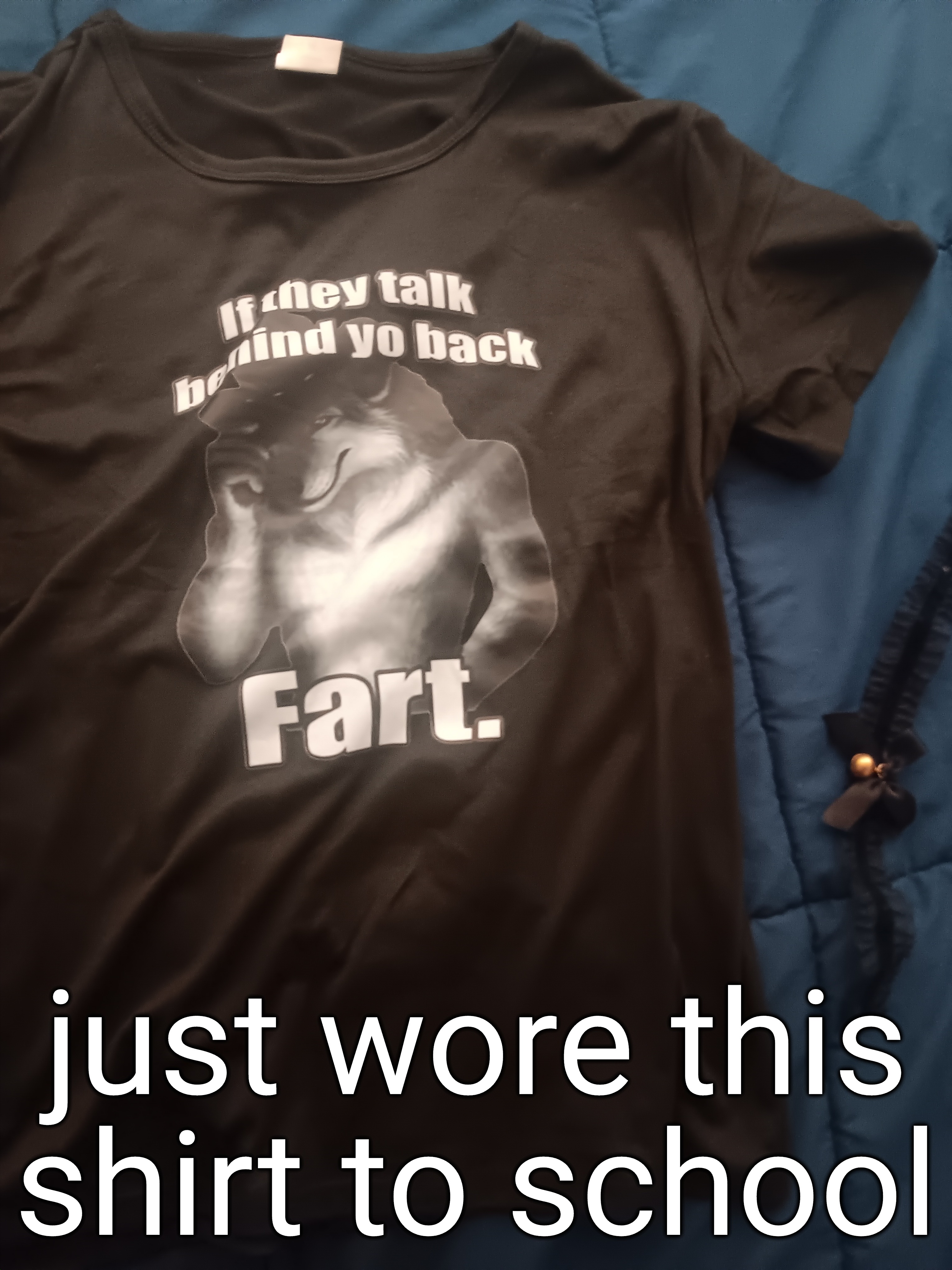 just wore this shirt to school | made w/ Imgflip meme maker