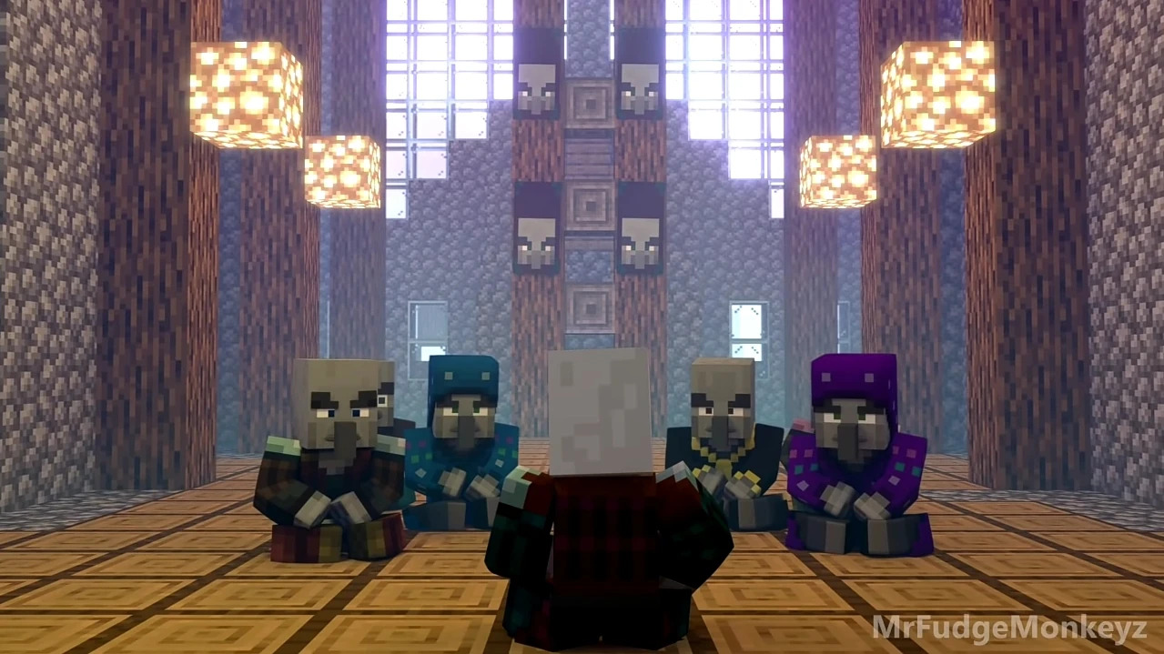 High Quality Illager Discussion Blank Meme Template