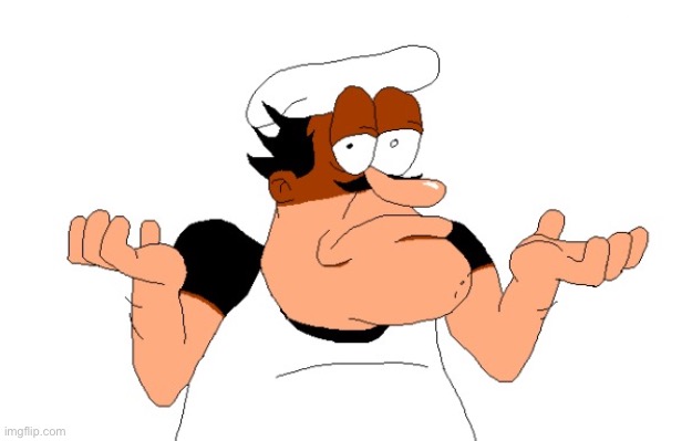 image tagged in peppino shrugging | made w/ Imgflip meme maker