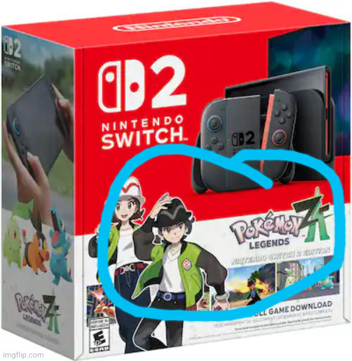 Pokémon Legends ZA Nintendo Switch 2 Bundle | image tagged in pok mon legends za nintendo switch 2 bundle | made w/ Imgflip meme maker
