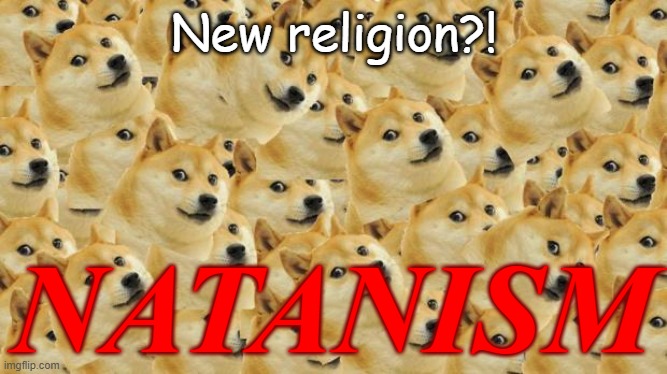 Lmao | New religion?! NATANISM | image tagged in multi doge | made w/ Imgflip meme maker