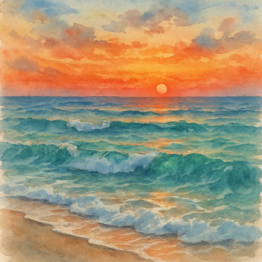 Sunset Blank Meme Template