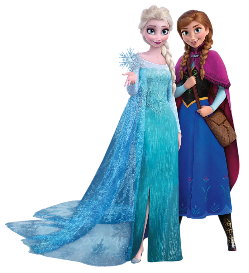 Anna and Elsa Sisters Blank Meme Template