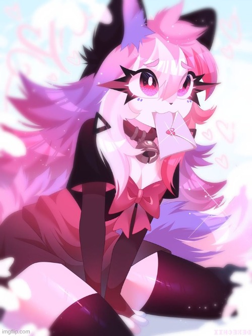 You've got mail! | image tagged in furry,mail,cute,adorable | made w/ Imgflip meme maker