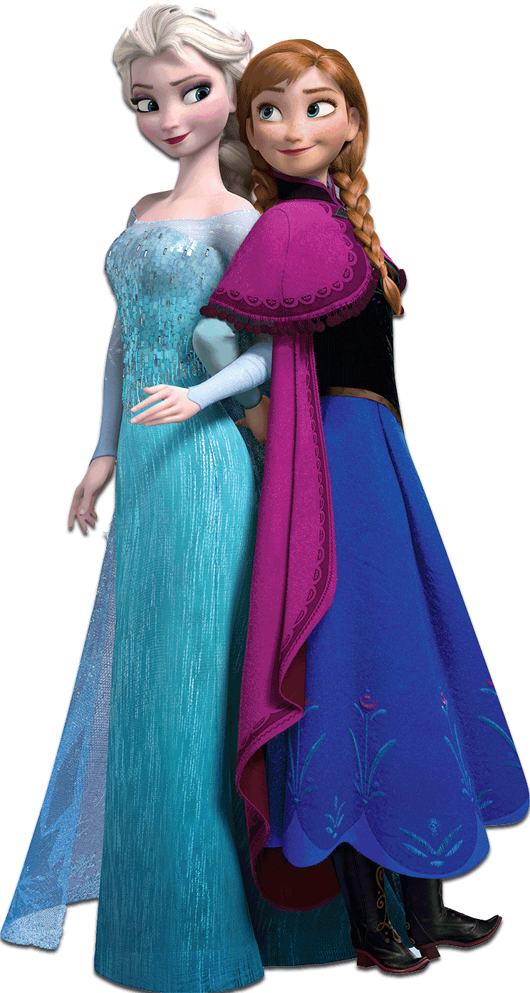 Anna and Elsa (Frozen) PNG Blank Meme Template
