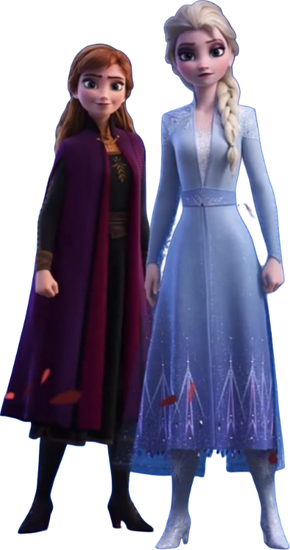 Anna and Elsa PNG #2 Blank Meme Template