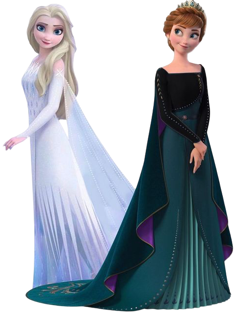 Anna and Elsa (Frozen II) Blank Meme Template