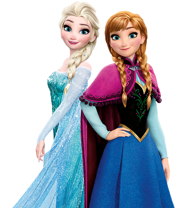 Anna and Elsa (Frozen) PNG Blank Meme Template