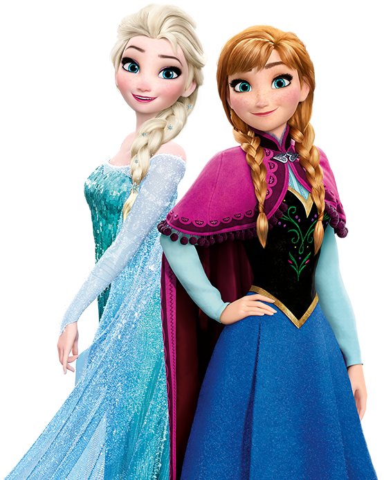 Elsa and Anna Sisters Blank Meme Template
