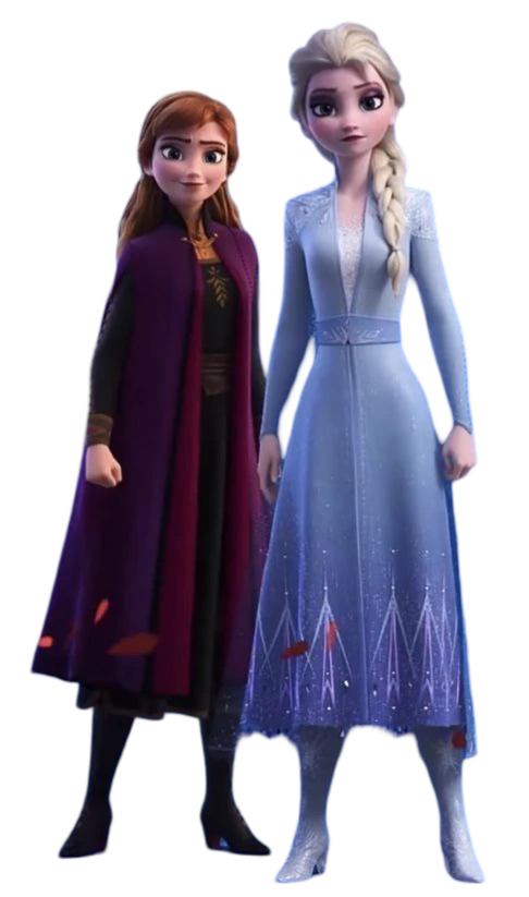 Anna and Elsa (Frozen 2) Png Blank Meme Template