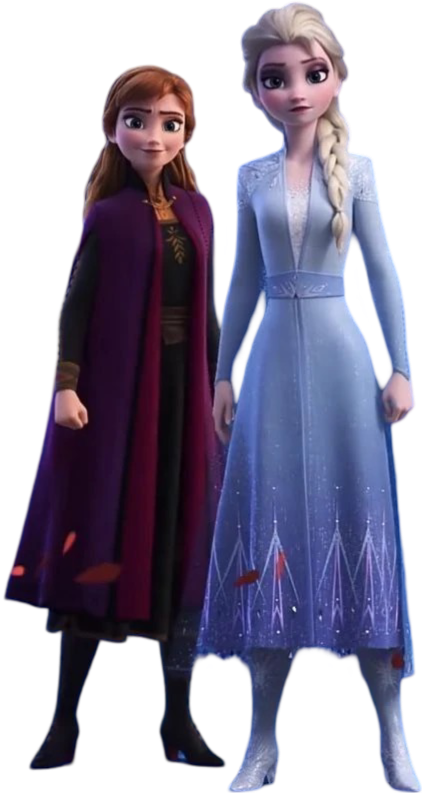 Anna and Elsa (Frozen 2) Png Blank Meme Template