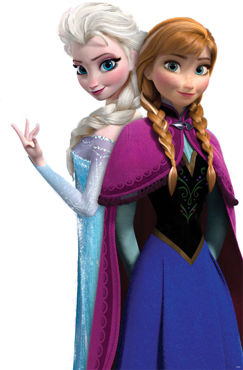 Elsa and Anna (Sisters) Blank Meme Template