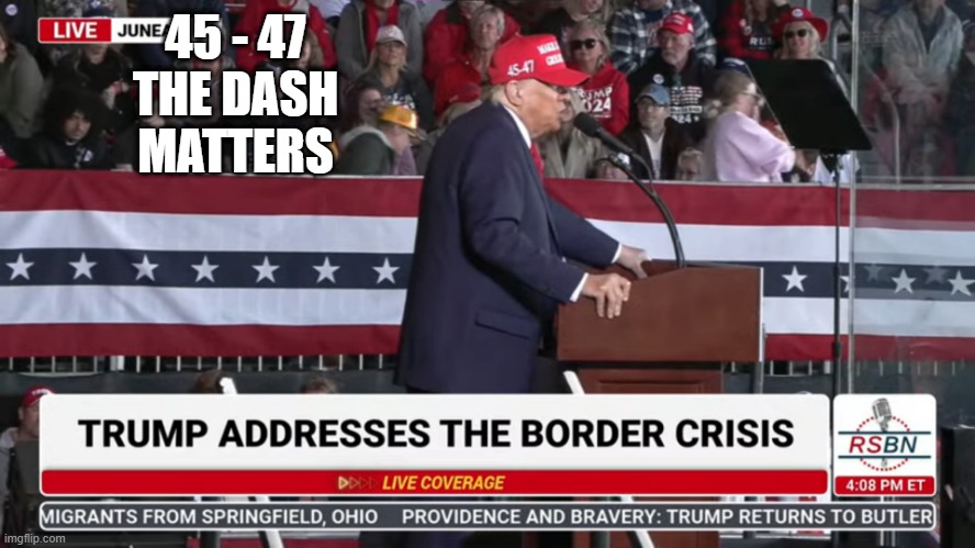 45 - 47
THE DASH MATTERS | made w/ Imgflip meme maker