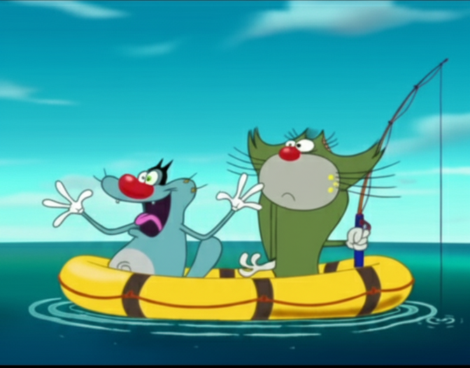 Funny oggy Blank Meme Template