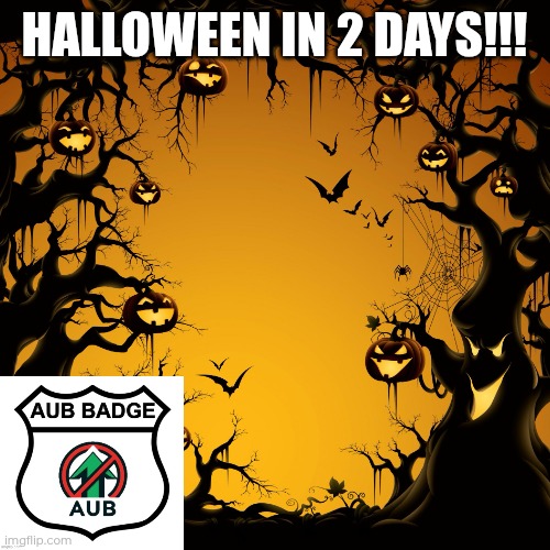 REMINDER | HALLOWEEN IN 2 DAYS!!! | image tagged in halloween | made w/ Imgflip meme maker