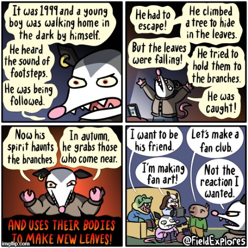 image tagged in animals,story,scary,friend,fan art,club | made w/ Imgflip meme maker