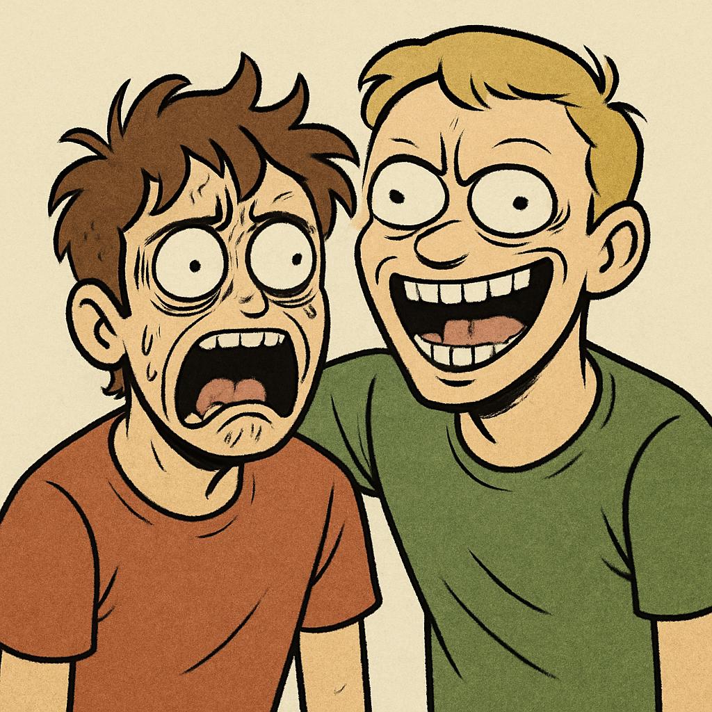 High Quality Steal a brainrot two guys Blank Meme Template