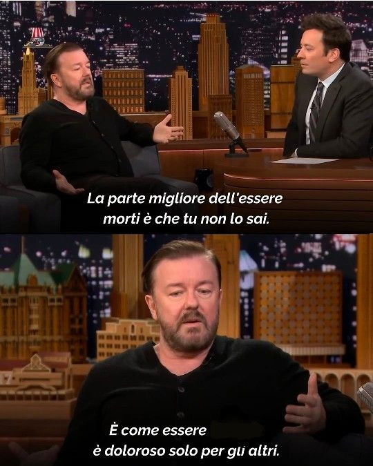 Ricky Gervais come essere morti Blank Meme Template
