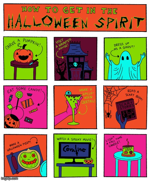 image tagged in comics,halloween,tips,spirit | made w/ Imgflip meme maker