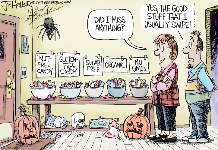 image tagged in comics,halloween,candy,variety,disappointment | made w/ Imgflip meme maker