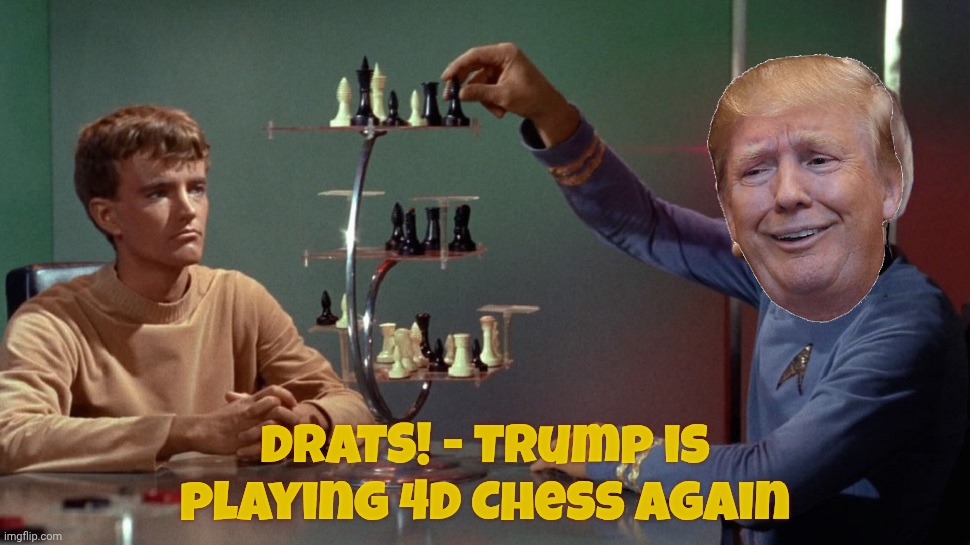 Joe Biden 3D Chess | DRATS! - Trump is playing 4D Chess again | image tagged in joe biden 3d chess | made w/ Imgflip meme maker
