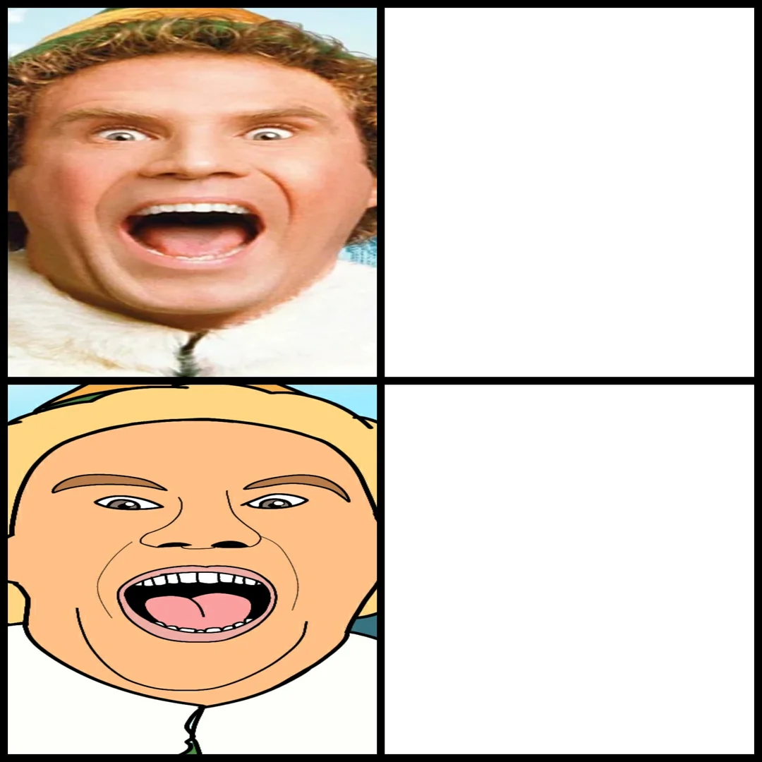 High Quality Elf Poster Blank Meme Template