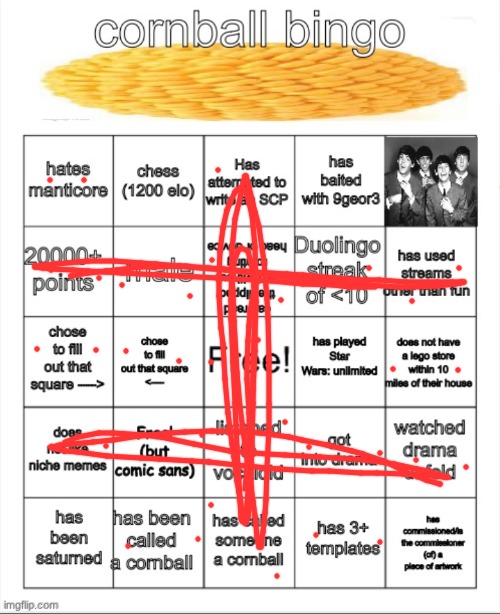 ts is so corny | image tagged in cornball bingo | made w/ Imgflip meme maker