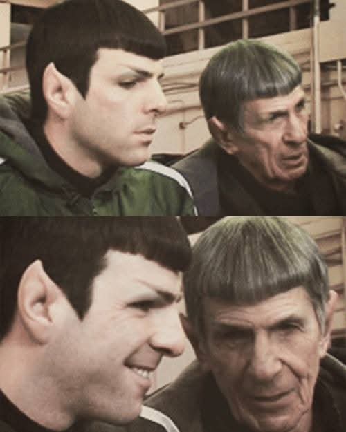 Spock vs. Spock Blank Meme Template