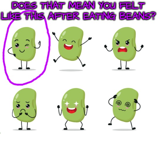 DOES THAT MEAN YOU FELT LIKE THIS AFTER EATING BEANS? | made w/ Imgflip meme maker