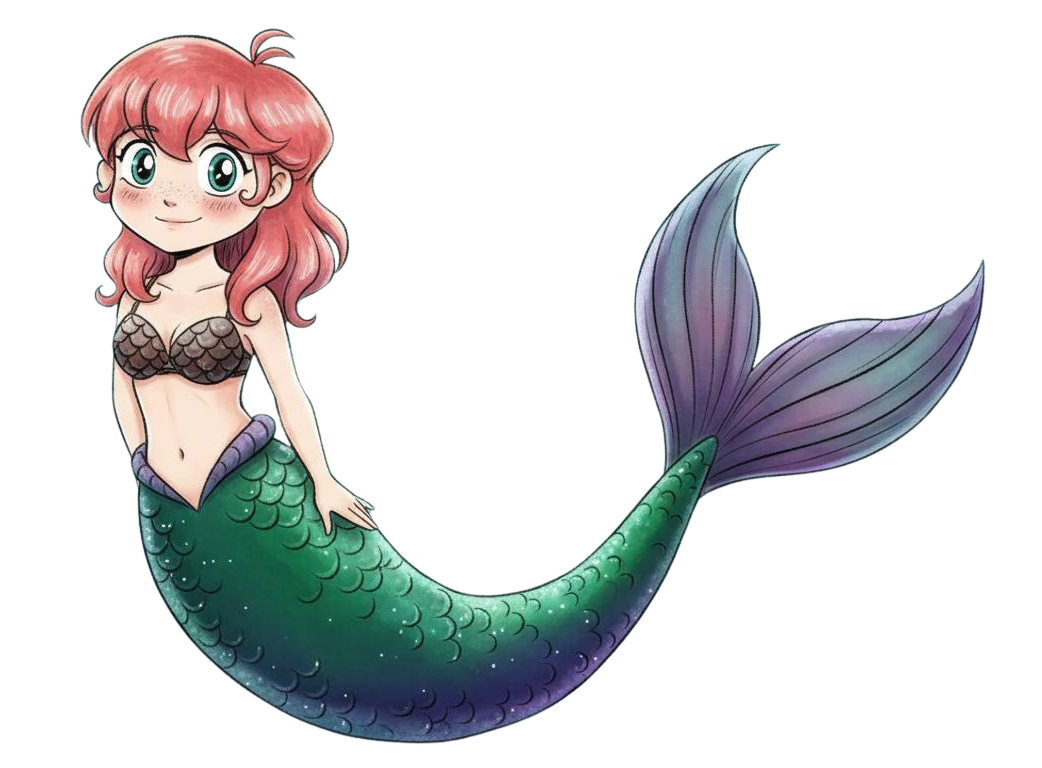 geeky mermaid Blank Meme Template