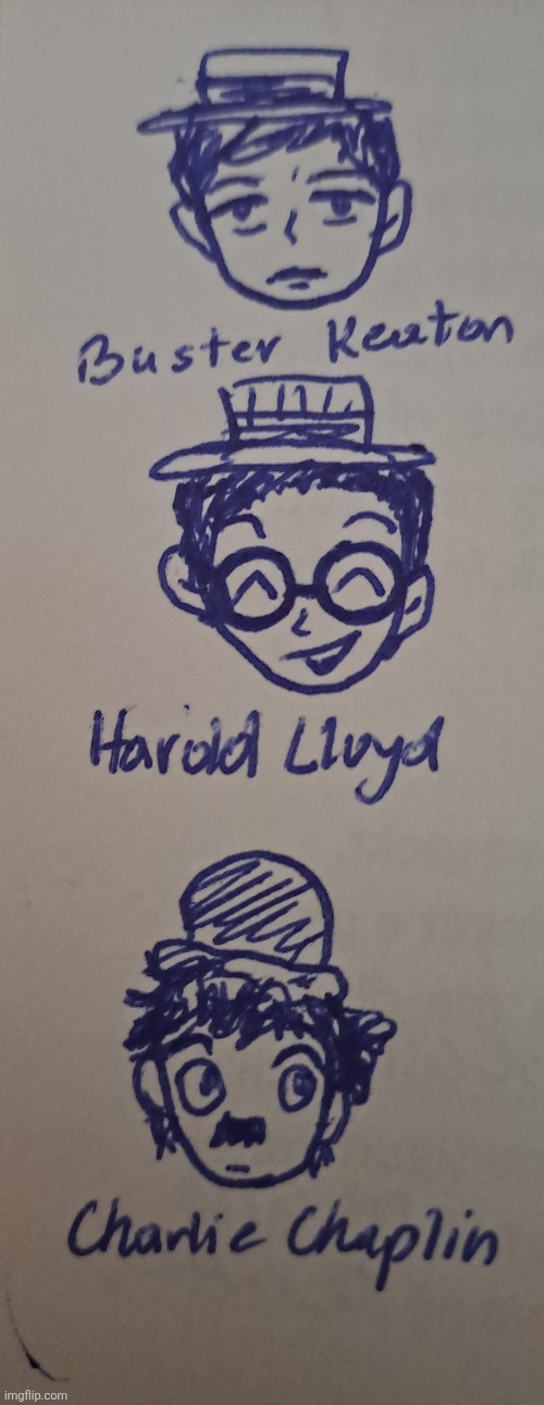 Kind of fucked up chaplin's hair | image tagged in drawing | made w/ Imgflip meme maker